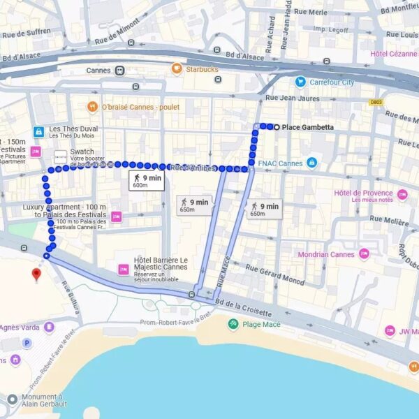 Appartement Cannes : coquet 2 pièces refait à neuf, cœur de ville