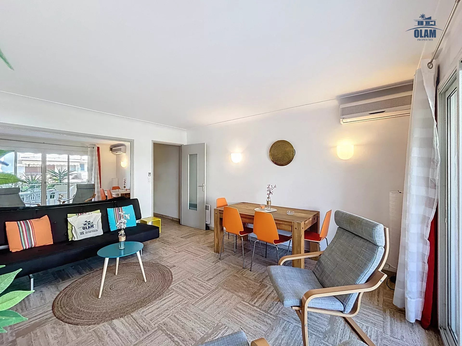 Cannes: charming 2-room apartment with terrace close to city center