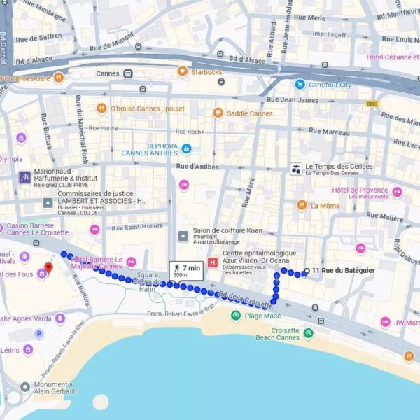 Appartement Cannes : 2 Pièces avec balconnet, quartier branché de Cannes