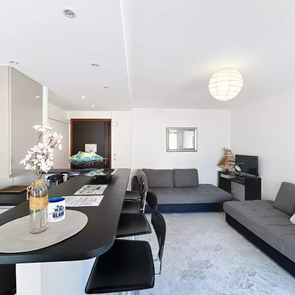 Cannes : secteur Palm Beach – 1 chambre – Vue mer