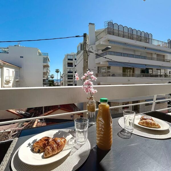 Cannes : secteur Palm Beach – 1 chambre – Vue mer