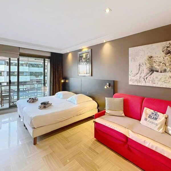 Cannes : studio de prestige avec terrasse au calme et en centre ville