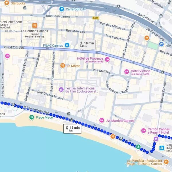 Appartement Cannes : moderne, 2 chambres, terrasse, proche Croisette