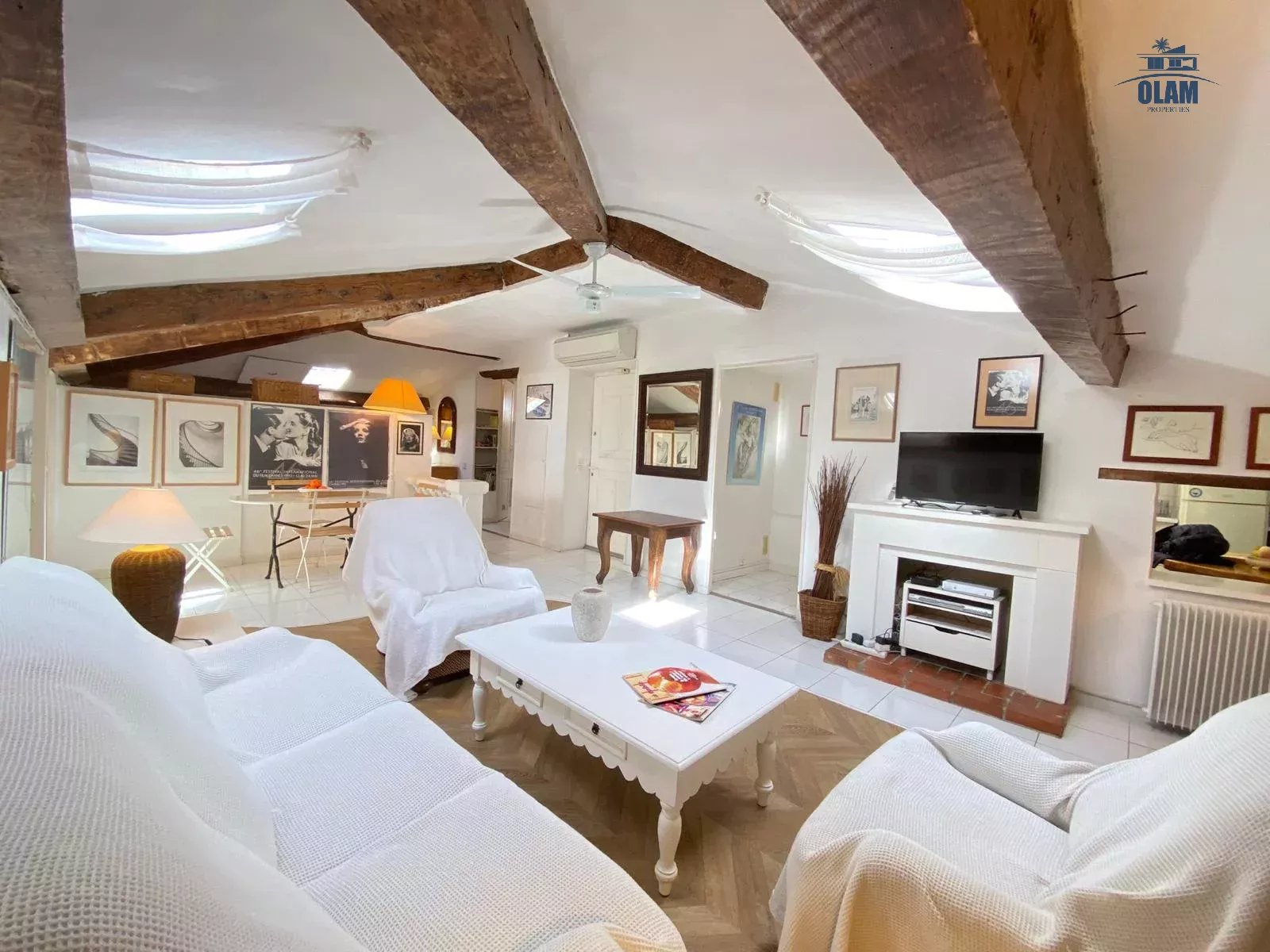 Cannes: 3 bedroom one of a kind loft with parking