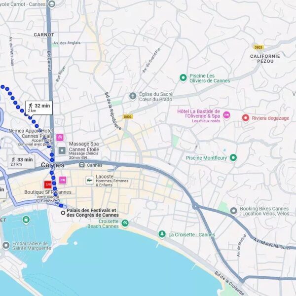 Cannes, quiet 3 bedroom villa with swimming pool