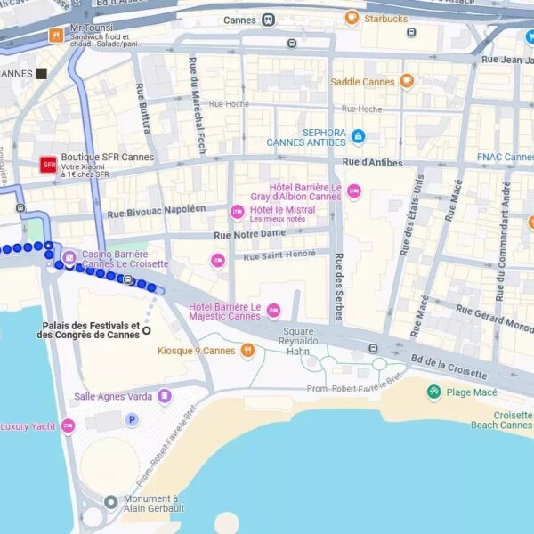 Cannes : très bel appartement au calme en centre ville