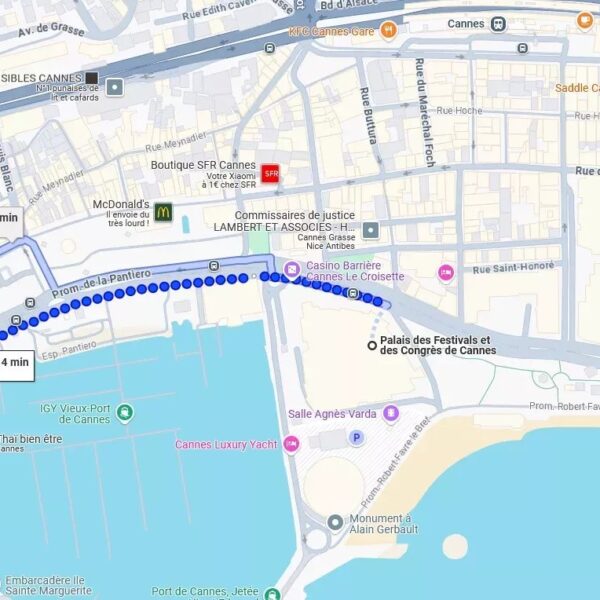 Cannes proche vieux port – studio avec vue mer