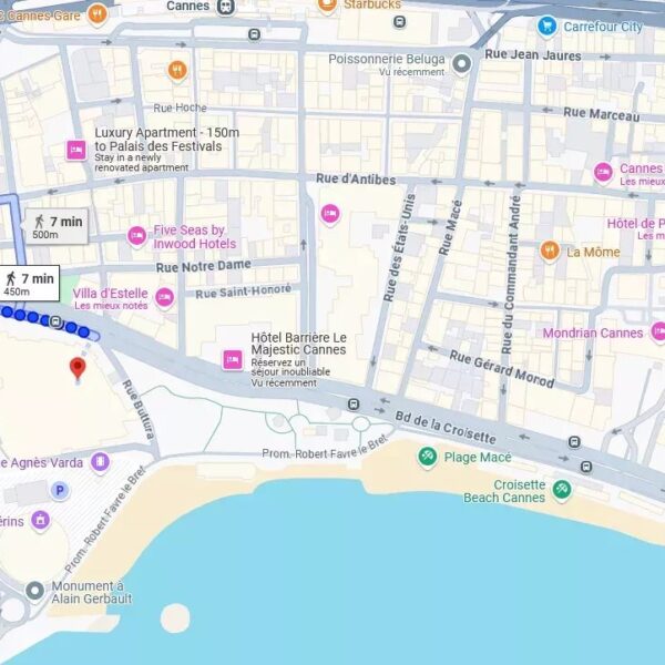 Appartement Cannes Banane : superbe 3 pièces, premium, tout-confort