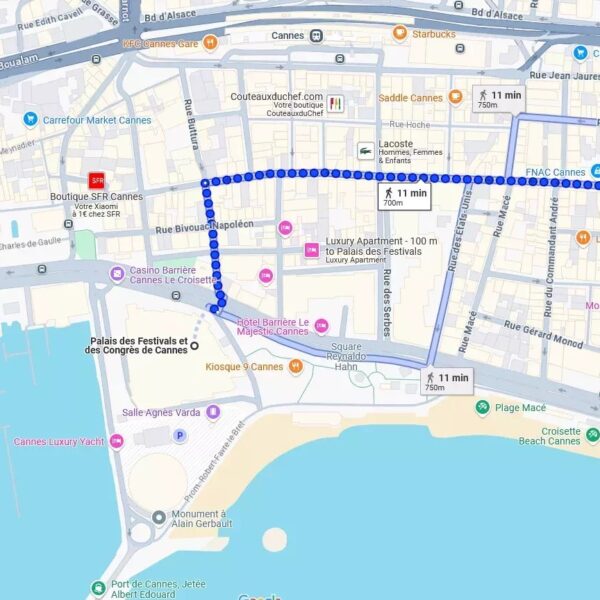 Cannes : très bel appartement au calme en centre ville