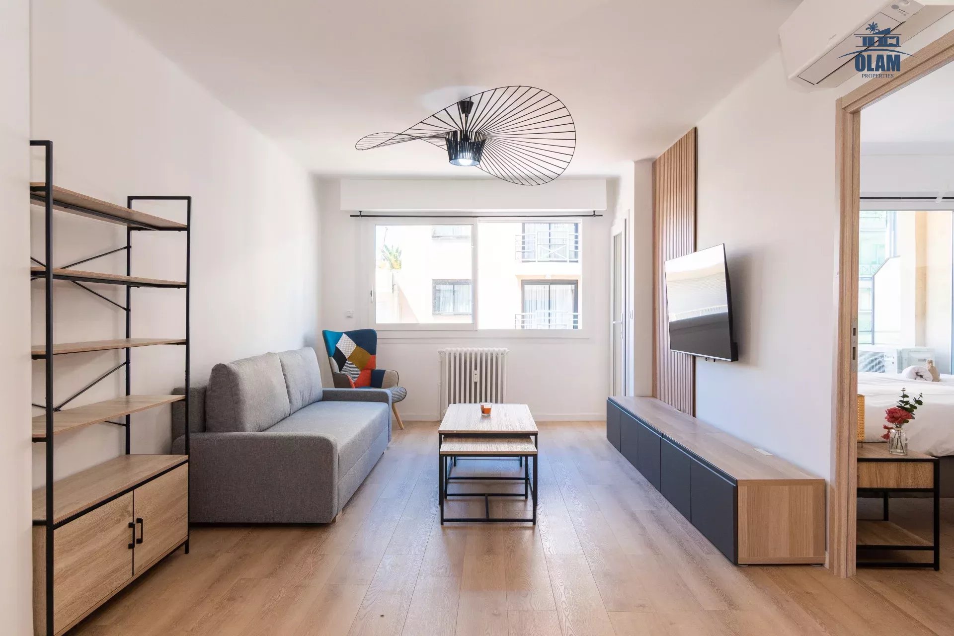 Appartement Cannes Banane : splendide 3 pièces, étage élevé, vue mer