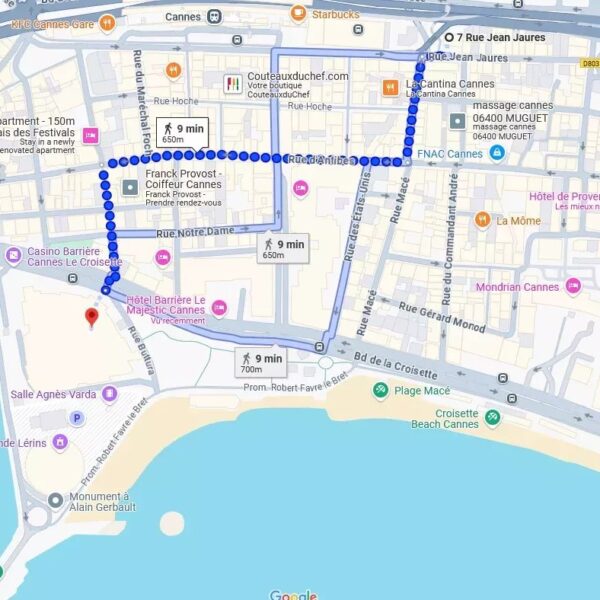 Cannes hyper center 2 bedrooms renovated with terrace, elevator, Marché Gambetta