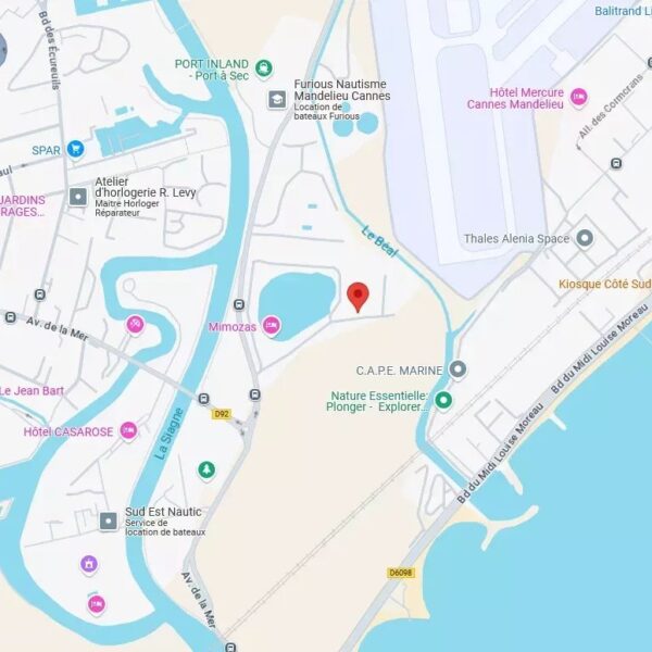 Mandelieu la Napoule : bel appartement, résidence avec piscine et parking