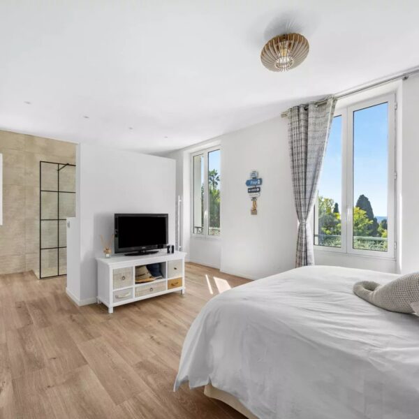 Luxury villa Cannes – 4P expo South, swimming pool, garden & sea view